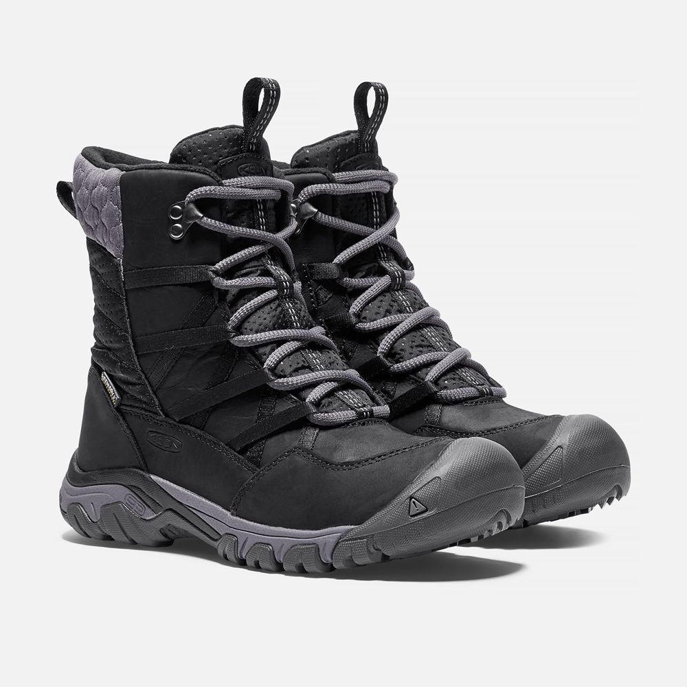 Keen Kar Botu Kadın Siyah - Hoodoo Iii Lace Up - Türkiye QVAD10854